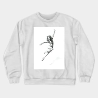 Leaping Lady Ballet Dancer Crewneck Sweatshirt